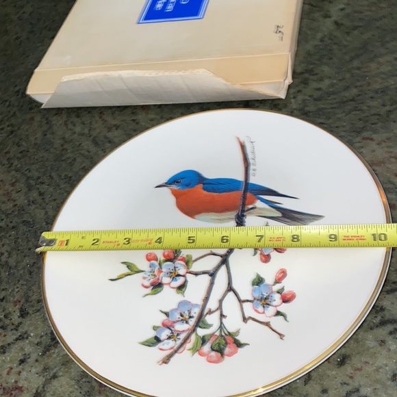 1975 Avon Special Edition American Songbird Bluebird Plate IOB - Picture 4 of 10
